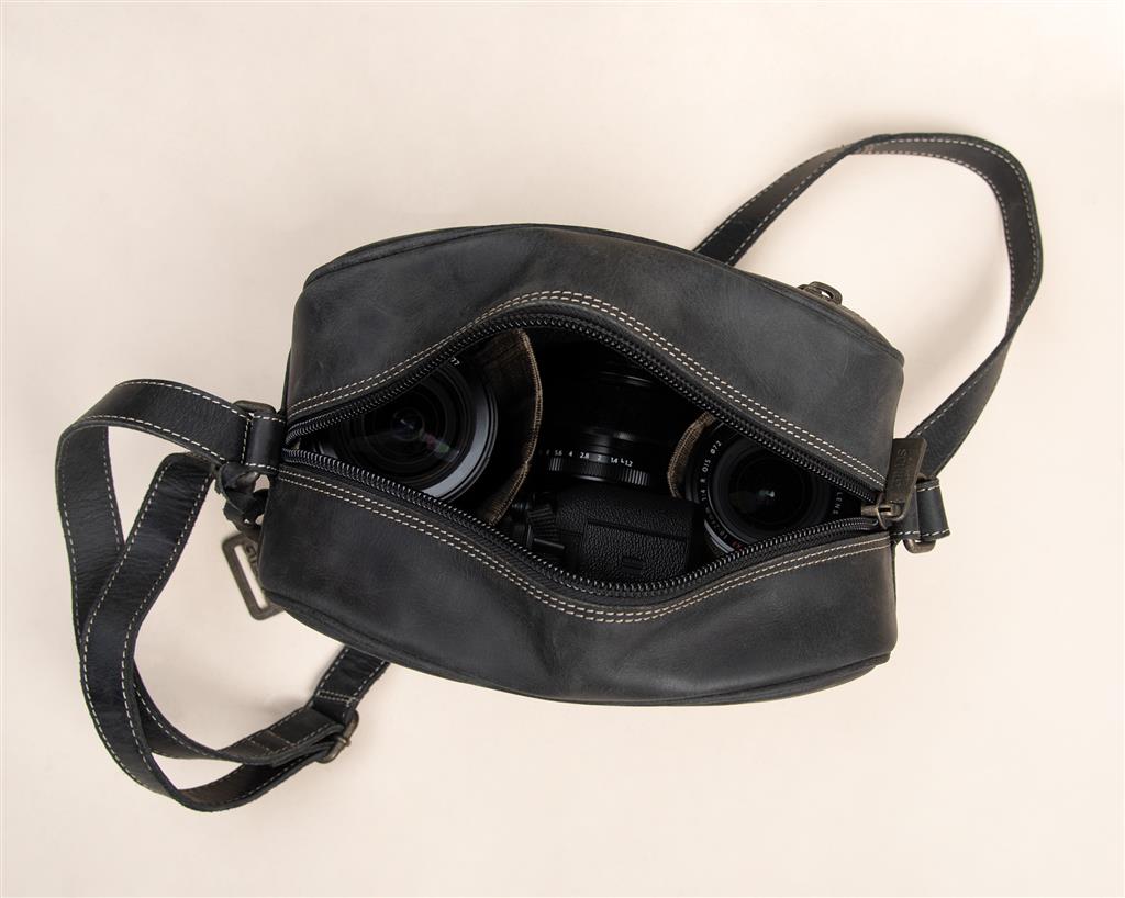 Leder Tasche Trafalgar Compact vintage black