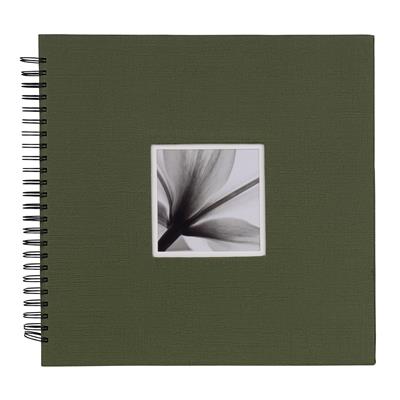 Spiral Album UniTex 34x34 cm green